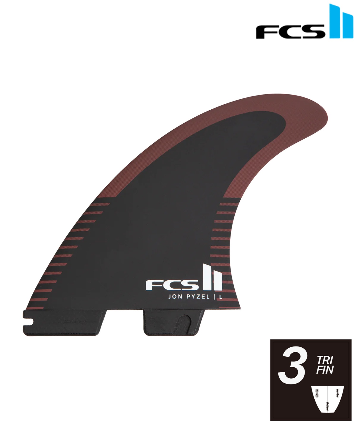 FCS2 エフシーエスツー PC PYZEL TRI サーフィン フィン ムラサキ
