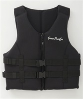 OP オーシャンパシフィック PFD ﾌﾛｰﾃｨﾝｸﾞﾍﾞｽﾄ サーフアクセサリー アウトドア(BLK-ONESIZE)