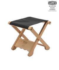 ROOSTER GEAR MARKET ルースターギアマーケット WOOD STOOL 折り畳み 椅子 コンパクト RGM ムラサキスポーツ(BLACK-ONESIZE)