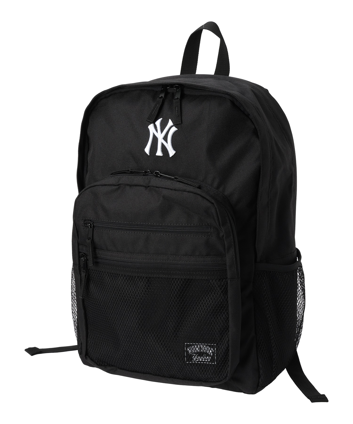 E-COME/イーカム MLB ヤンキース メッシュポケット YK-MBBK157 デイパックリュック(BLACK-ONESIZE)