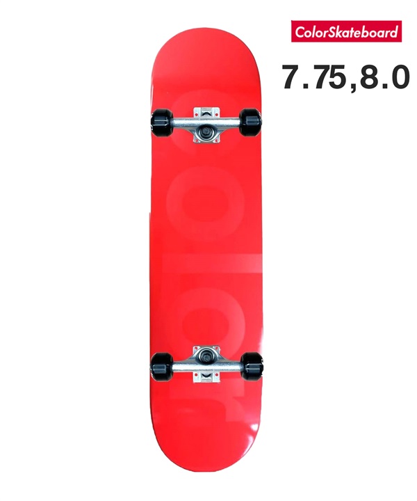 スケートボード コンプリートセット ColorSkateboard カラースケートボード COLOR COMPLETE RD オンラインストア限定   完成品 組み立て調整済み