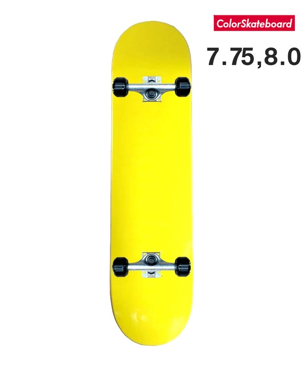 スケートボード コンプリートセット ColorSkateboard カラースケートボード COLOR COMPLETE YE オンラインストア限定   完成品 組み立て調整済み