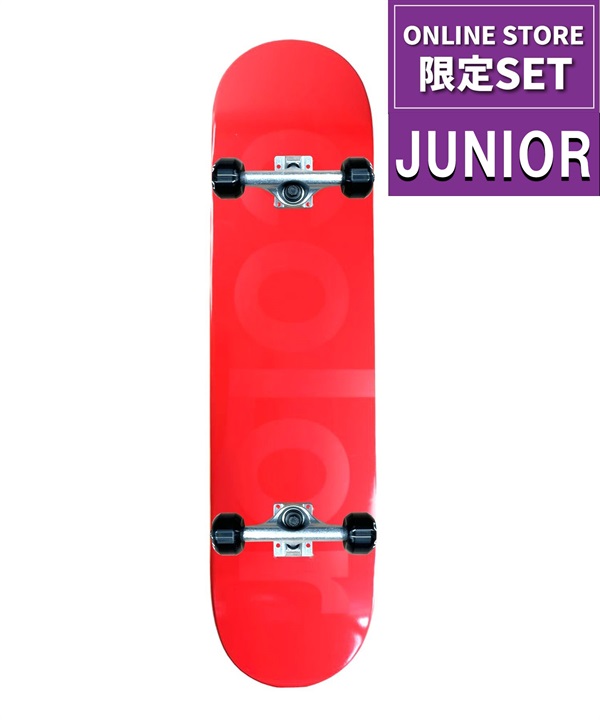ジュニア スケートボード コンプリートセット ColorSkateboard カラースケートボード COMPLETE RD オンラインストア限定
