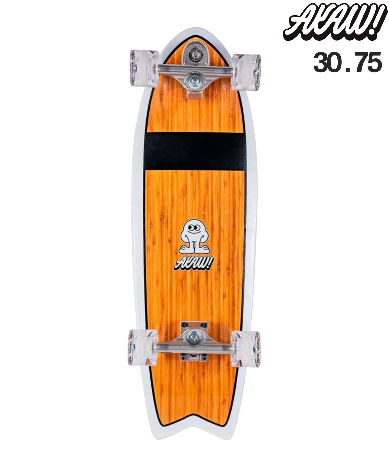 ロング スケートボード ランド スケート LAND SKATE ランスケ AKAW アカウ BARRACUDA 9.625inch KK J5(BRN-ONESIZE)