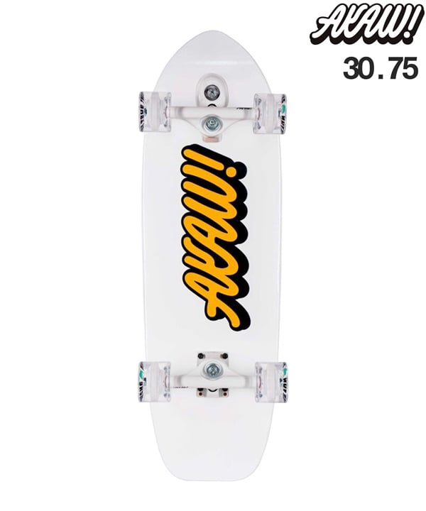 ロング スケートボード ランド スケート LAND SKATE AKAW アカウ BRICKWAVE YELLOW 9.625inch KK J5