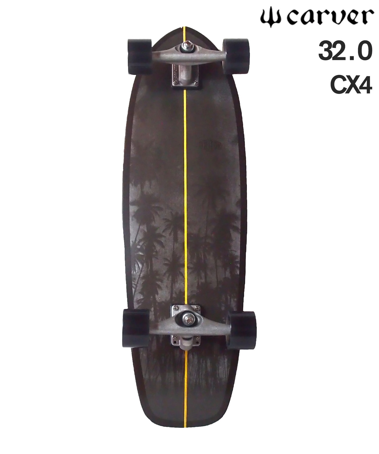 ロング スケートボード コンプリート CARVER カーバー TRITON PALMS 47731942 32インチ KK I8(GRY-32.0inch)