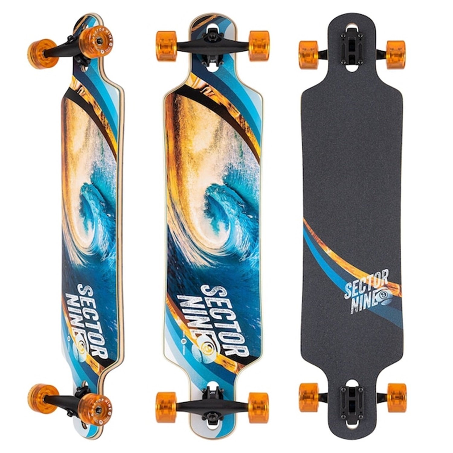 ロング スケートボード コンプリート SECTOR 9 セクターナイン MERIDIAN SWIRL 10002791(NULL-40)