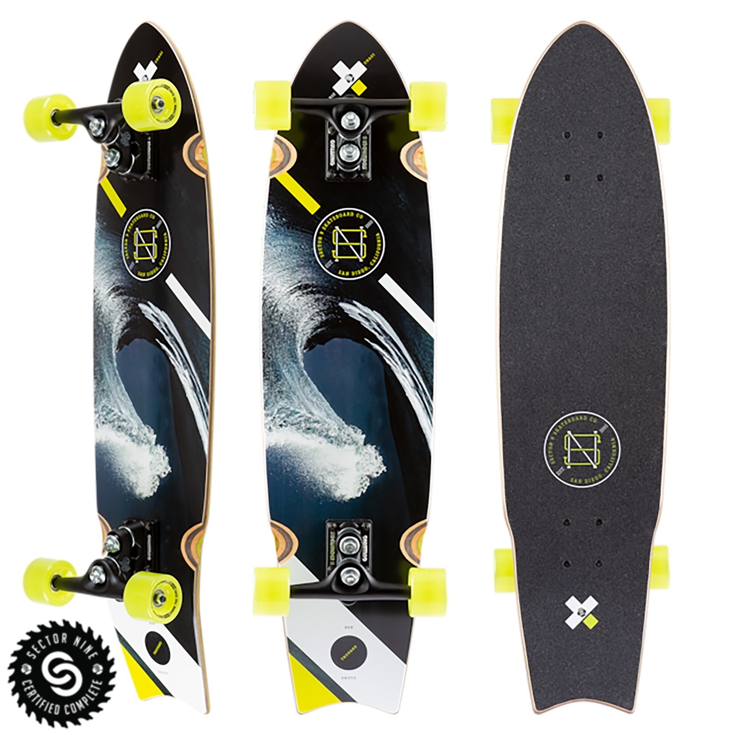 正規通販 Sector 9 ロングスケートボード 35インチ(90cm) スケート