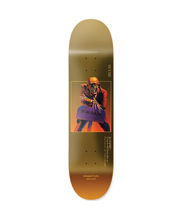 ☆スケートボード デッキ PRIMITIVE プリミティブ PRIMITIVE X MEGADETH SILVAS PEACE SELLS OSPR22MD3D8125 8.125インチ