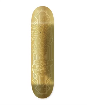 【店頭受取対象外】☆スケートボード デッキ PRIMITIVE プリミティブ OSPR22HOH8D825 SILVAS GOLD FOIL BUTTERFLY 8.25インチ