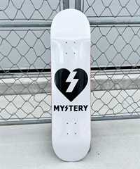 スケートボード デッキ MYSTERY ミステリー WHITE HEART 8.0inch(ONECOLOR-8.00inch)