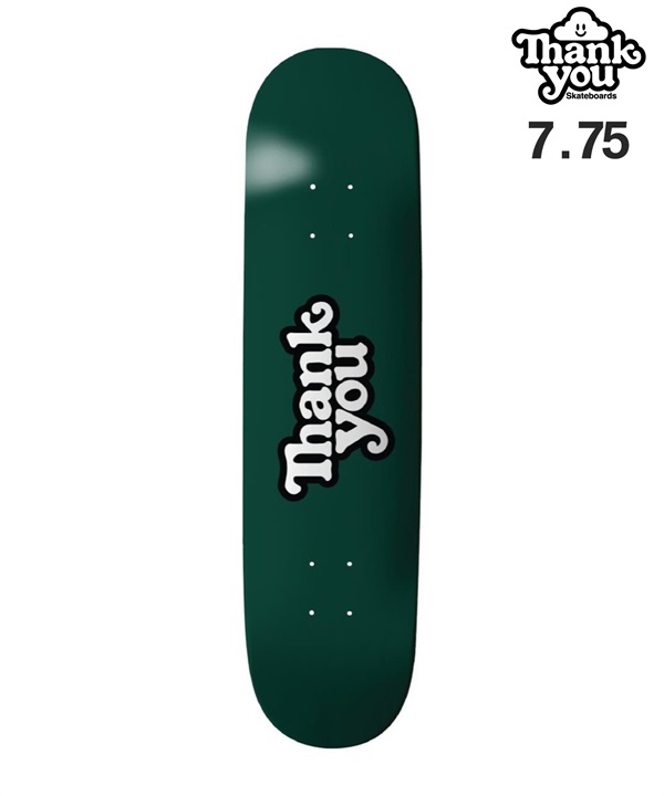 スケートボード デッキ Thank You Skateboards サンキュースケートボード LOGO DECK 7.75inch