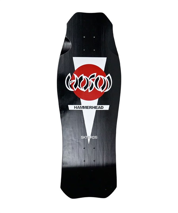 スケートボード デッキ オールドシェイプ HOSOI ホソイ HOSOI O.G. HAMMERHEAD BLACK 10.5inch KK4
