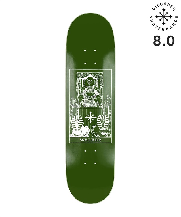 DISORDER ディスオーダー スケートボード デッキ WALKER CARD DECK 8.0inch