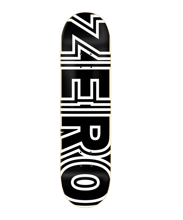 ZERO ゼロ スケートボード デッキ BOLD CLASSIC BLACK #02 D6102 8.0inch