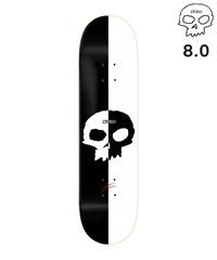 スケートボードデッキ ブラック ホワイト ALMOSTBLACK - SKATE DECK / スケボーデッキ 31インチ