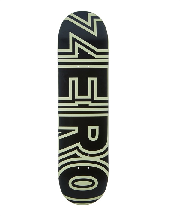 ZERO ゼロ スケートボード デッキ GITD BOLD D6121 8.0inch 蓄光ロゴ