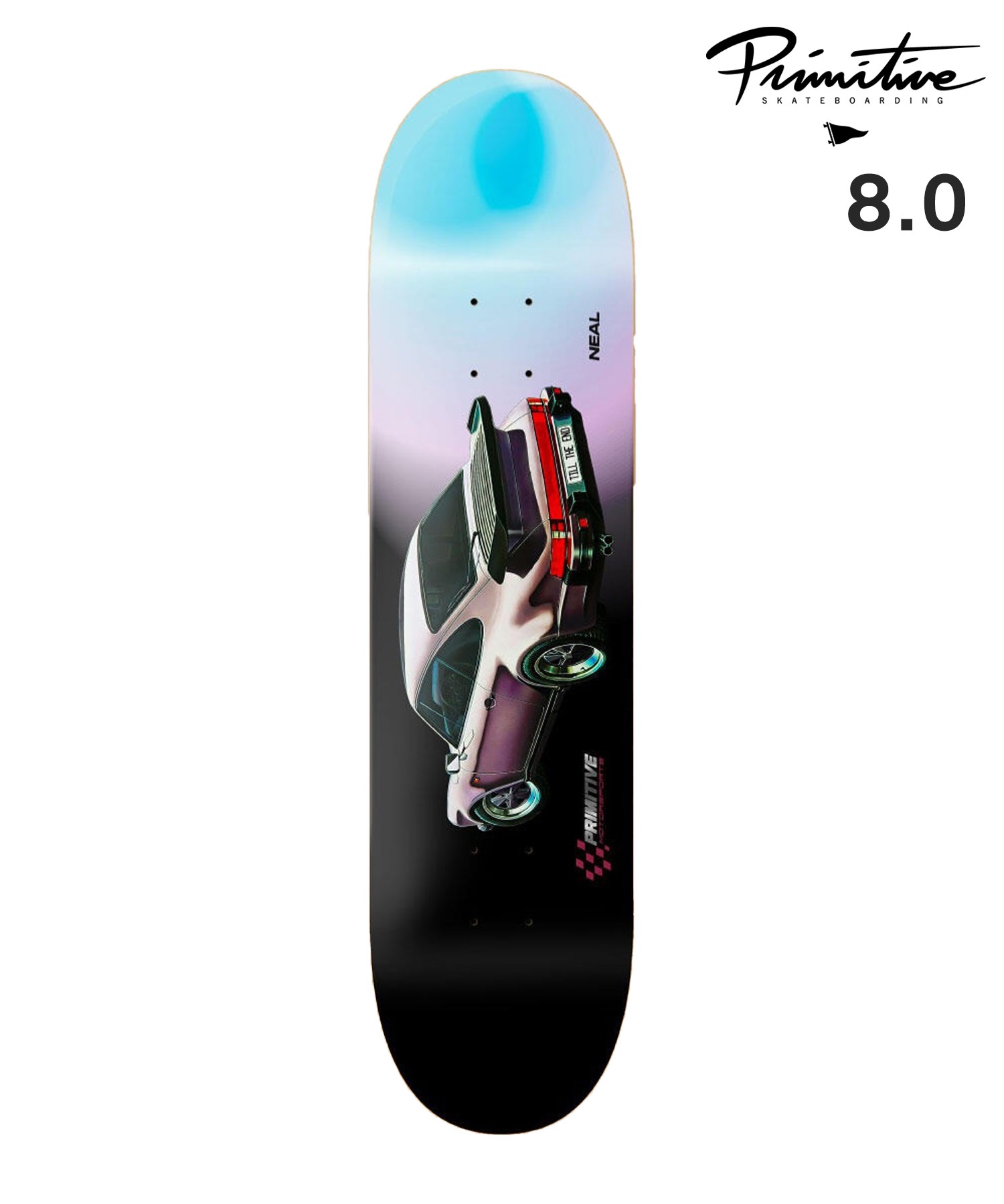 PRIMITIVE プリミティブ スケートボード デッキ 8.0inch NEAL RUSH(BLK-8.0inch)