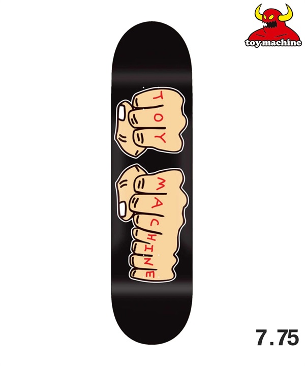 TOY MACHINE トイマシーン スケートボード デッキ 7.75inch NEW FISTS