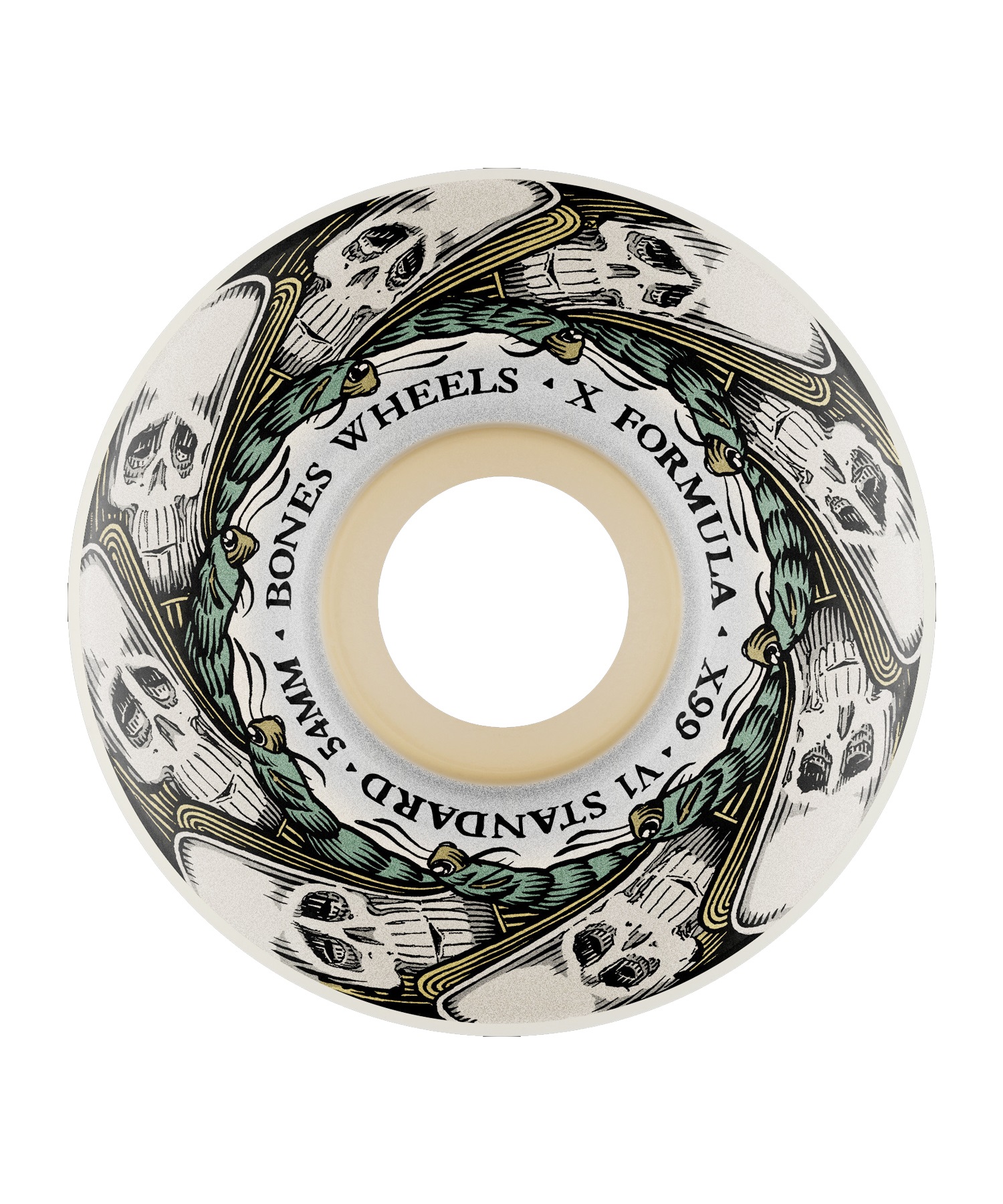 スケートボード ウィール BONES ボーンズ X-FORMULA BFLY EFFECT 99A 54mm V1 33222403 KK J10(ONECOLOR-ONESIZE)