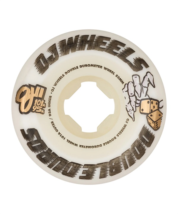 スケートボード ウィール OJ WHEEL オージェーウィール DOUBLE DURO 53MM101A/95A 33072005 KK J20