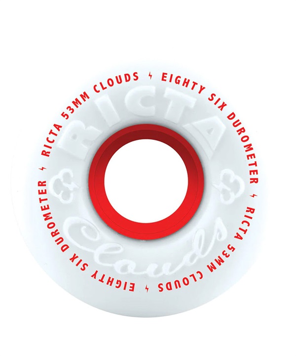 スケートボード ウィール RICTA リクタ 33060328 CLOUDS 86A RED53 KK I12