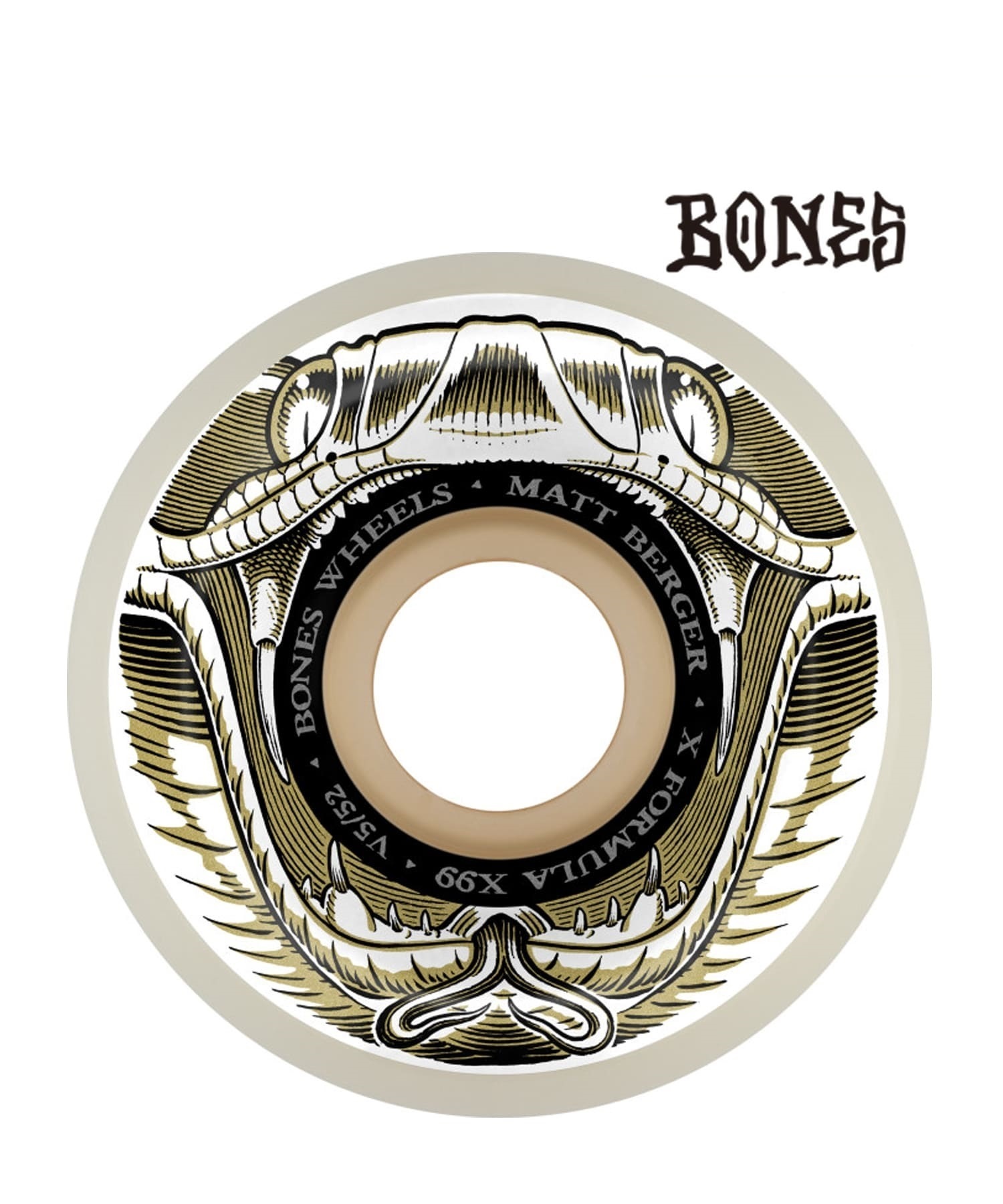 BONES WHEELS ボーンズ ウィール スケートボード ウィール X-FORMULA BERGER BATTLESNAKE 52mm 99A V5(WT-52mm)