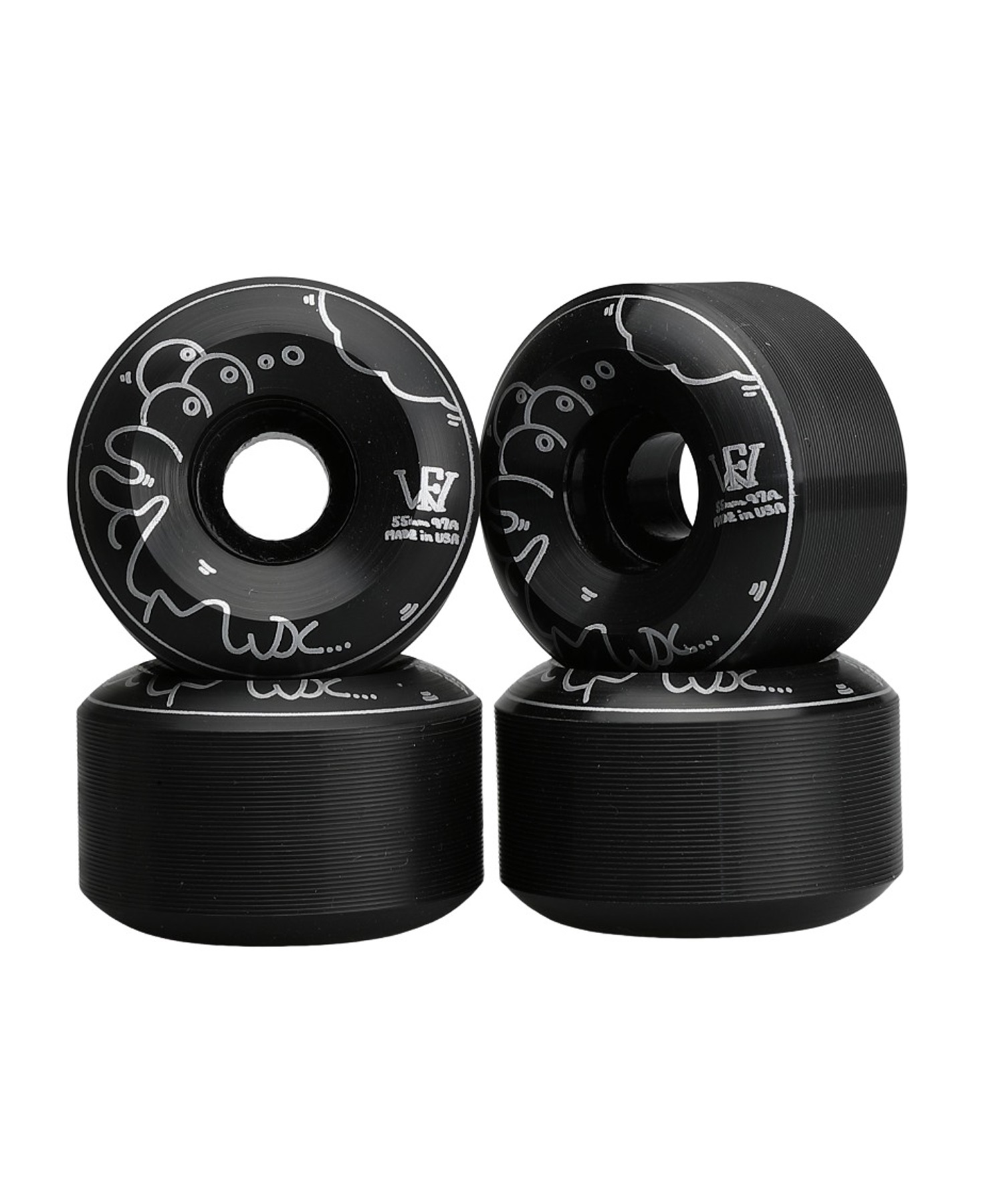 FEATHER WHEEL フェザーウィール スケートボード ウィール NEW URETHANE 瀬尻凌 グラフィック(BK-55mm)