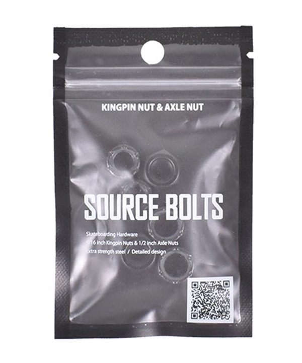 スケートボード パーツ ナット SOURCE BLOT ソースボルト KINGPIN NUT AXLE NUT キングピンナット アクセルナット BLK II H7