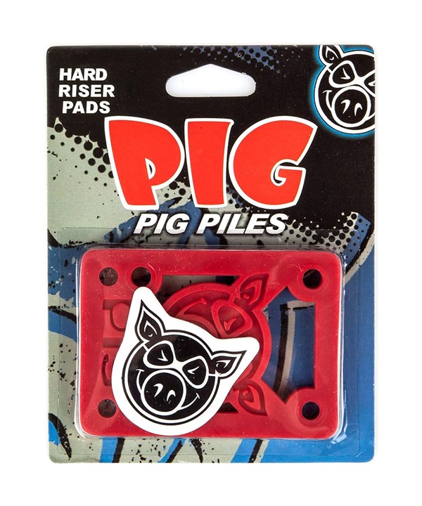 スケートボード パーツ ライザー パッド PIG ピグ PILES 1/8HARDﾗｲｻﾞｰ K935-RD KK J5