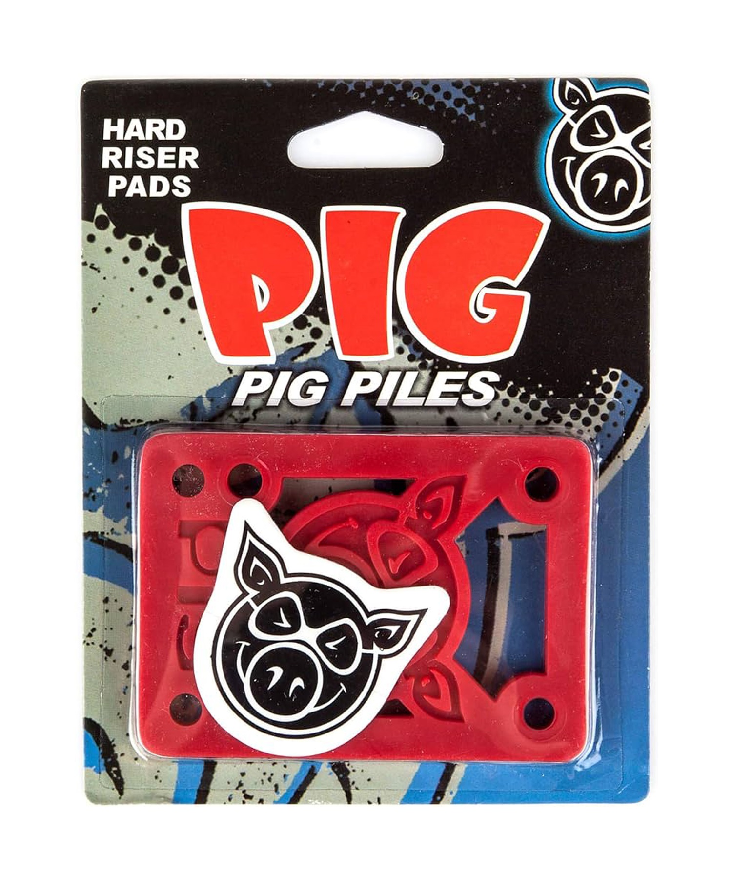 スケートボード パーツ ライザー パッド PIG ピグ PILES 1/8HARDﾗｲｻﾞｰ K935-RD KK J5(RED-ONESIZE)