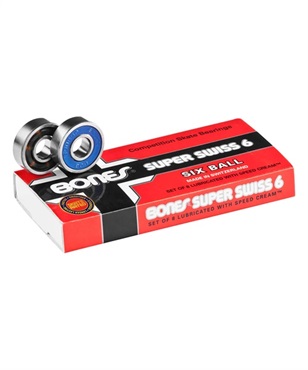 スケートボード ベアリング BONES BEARINGS ボーンズベアリング BONES SWISS 6BALL ボーンズ スイス 6ボール IIL27