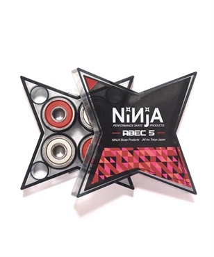 スケートボード べアリング NINJA ニンジャ ABEC5 DURAMAX SPEED GEL グリース II A23