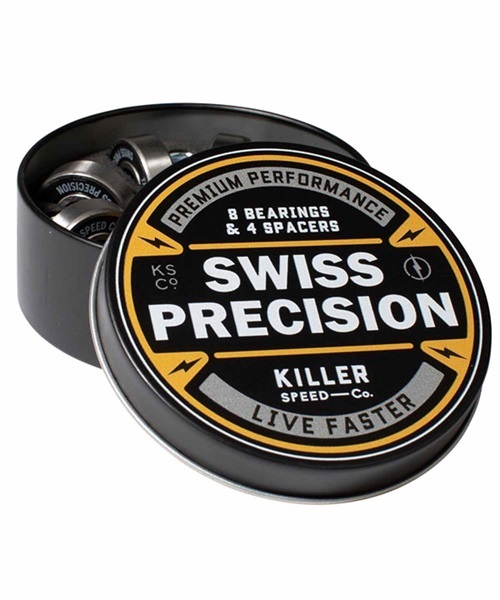 スケートボード ベアリング Killer Speed Co. キラー スピード SWISS スイス ムラサキスポーツ JJ A5(KILLER-SWISS)