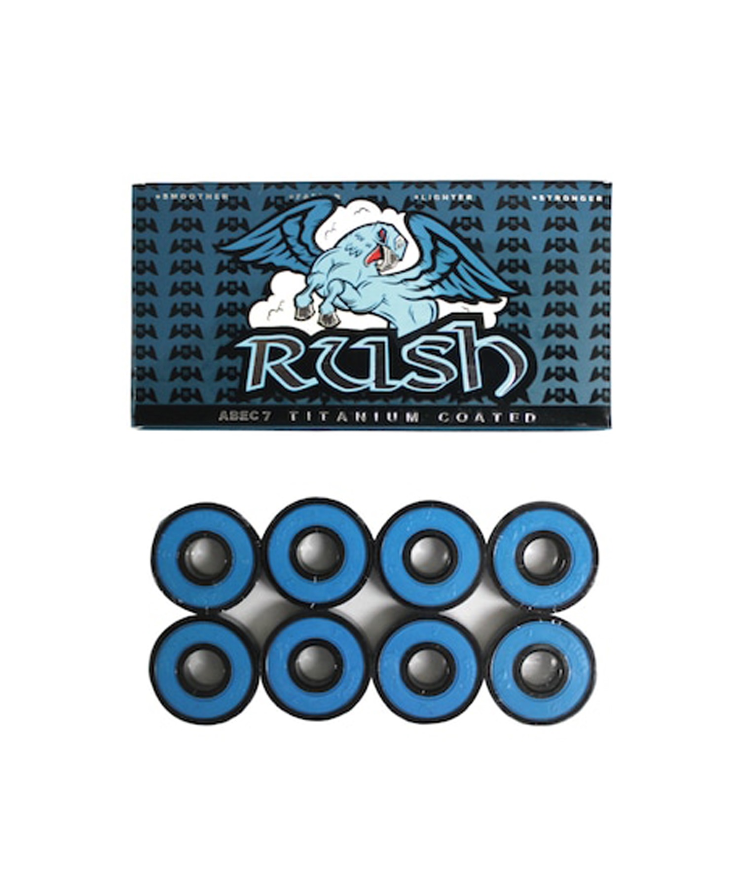 RUSH BEARING ラッシュベアリング スケートボード ベアリング ABEC7 TITANIUM COATED(ONECOLOR-ONESIZE)