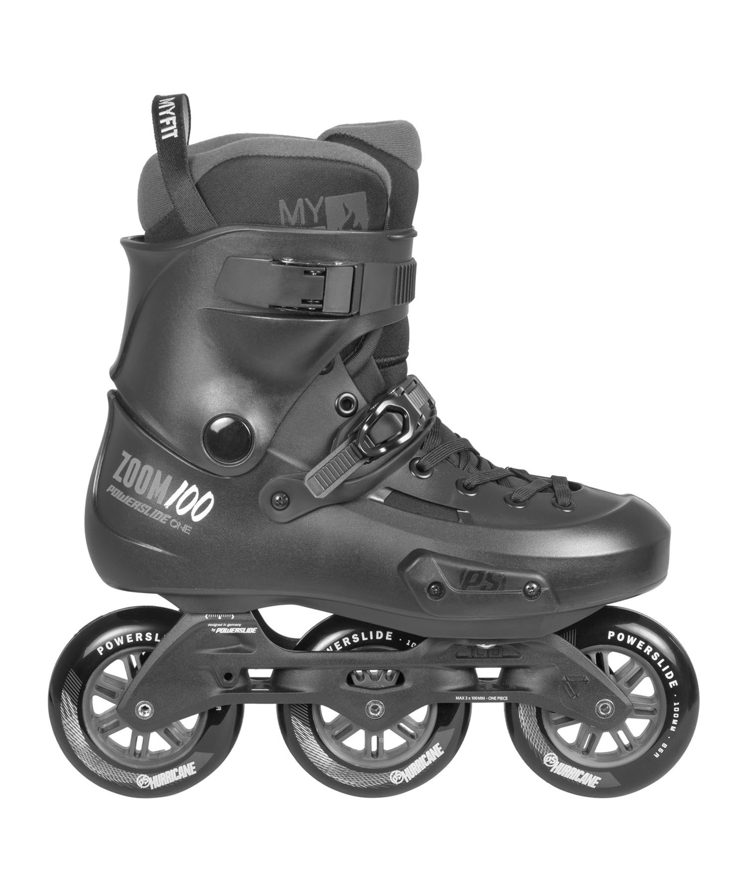 インラインスケート POWERSLIDE パワースライド Urban skate Zoom Pro Black 100 PS908336(BK-24.5cm)