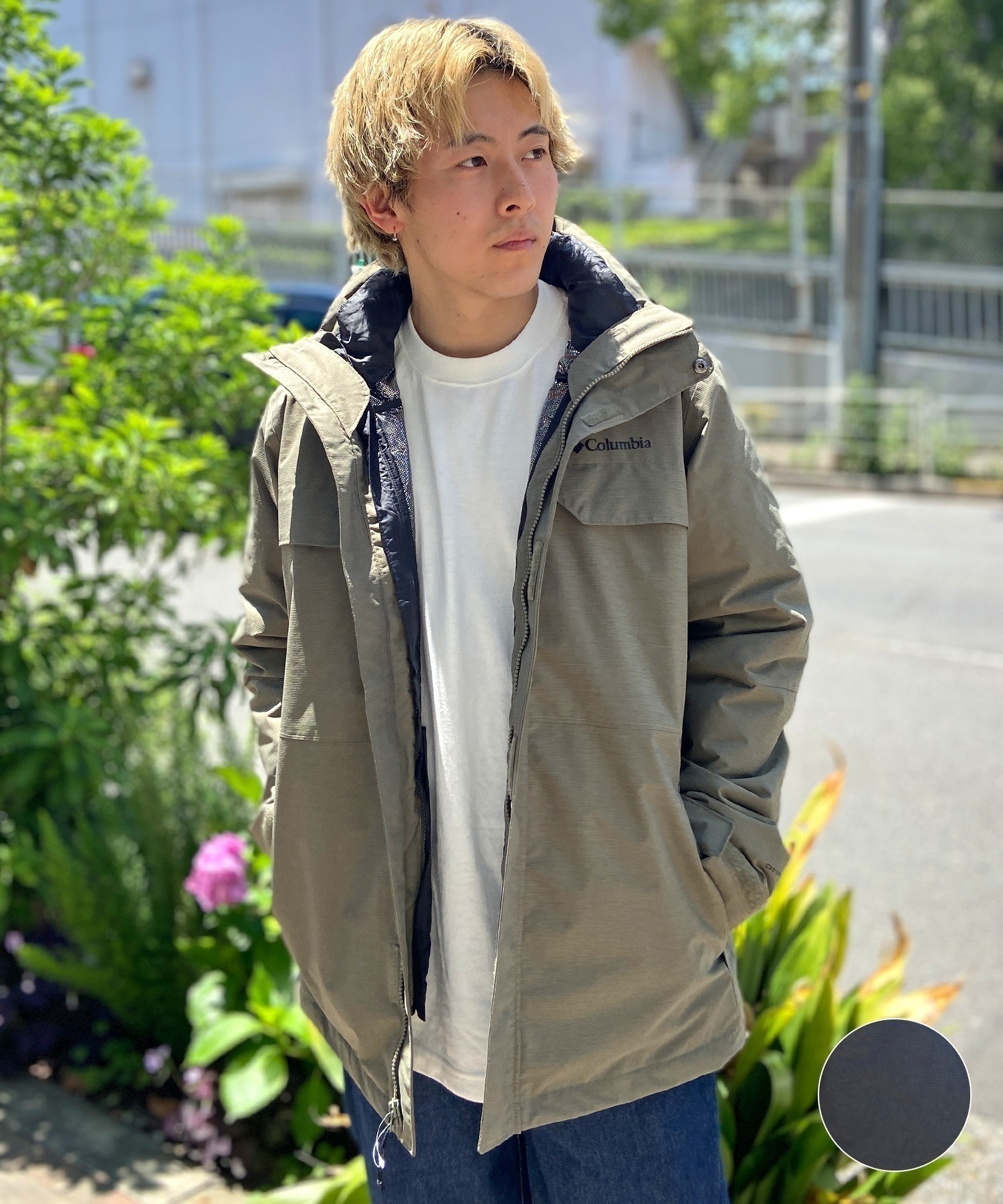 Columbia/コロンビア Cloverdale Interchange Jacket クローバーデール インターチェンジ メンズ ジャケット 3WAY 防水 WE1489(010-M)