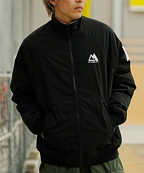 ELEMENT/エレメント SHELLED JACKET メンズ ブルゾン ジャケット 裏地フリース スタンドカラー BD022-790