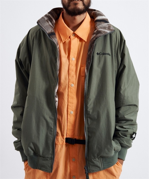 【マトメガイ対象】Columbia/コロンビア SUNRISE EDGE JACKET リバーシブル 撥水 ジャケット ナイロン フリース ムラサキスポーツ別注 PM4605