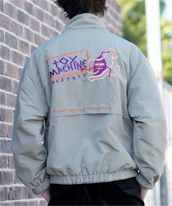 TOY MACHINE/トイマシーン ジャケット ビッグシルエット リバーシブル フリース MTMFDJK10 ムラサキスポーツ別注