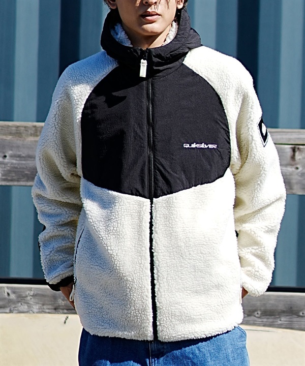 QUIKSILVER/クイックシルバー メンズ ボア フリースジャケット ムラサキスポーツ別注 QJK234607M