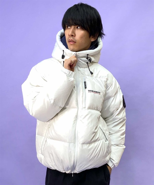 DC/ディーシー 23 DOWN HOODED JACKET23 ダウン フーデッド ジャケット ビックシルエット 撥水 刺繍ロゴ ダウンJKT DJK234050