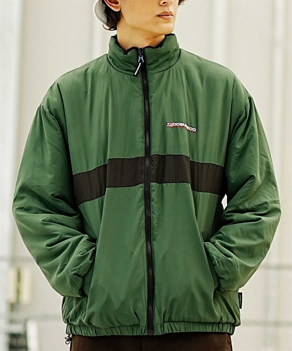 DC/ディーシー メンズ リバーシブルジャケット 撥水ナイロン フリース ルーズシルエット 2WAY DJK234052