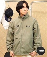 【ムラサキスポーツ別注】THRASHER/スラッシャー 2WAYナイロンジャケット ビッグシルエット 袖取り外し可能 THM-24ASJKT01