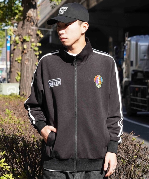 【マトメガイ対象】TOY MACHINE/トイマシーン DESTROY JERSEY TRACK JACKET トラックジャケット ビックシルエット ジップアップ MTMPJK1