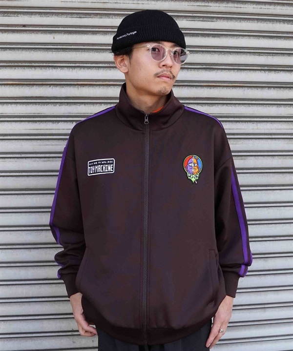 【マトメガイ対象】TOY MACHINE/トイマシーン DESTROY JERSEY TRACK JACKET トラックジャケット ビックシルエット ジップアップ MTMPJK1