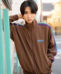 【ムラサキスポーツ別注】THRASHER スラッシャー メンズ トラックジャケット ビッグシルエット スポーツミックス THM-24SPJKT01(BRN-M)