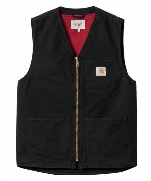 Carhartt WIP カーハートダブリューアイピー ARBOR VEST I031521 メンズ ベスト KK2 E5(BK-S)