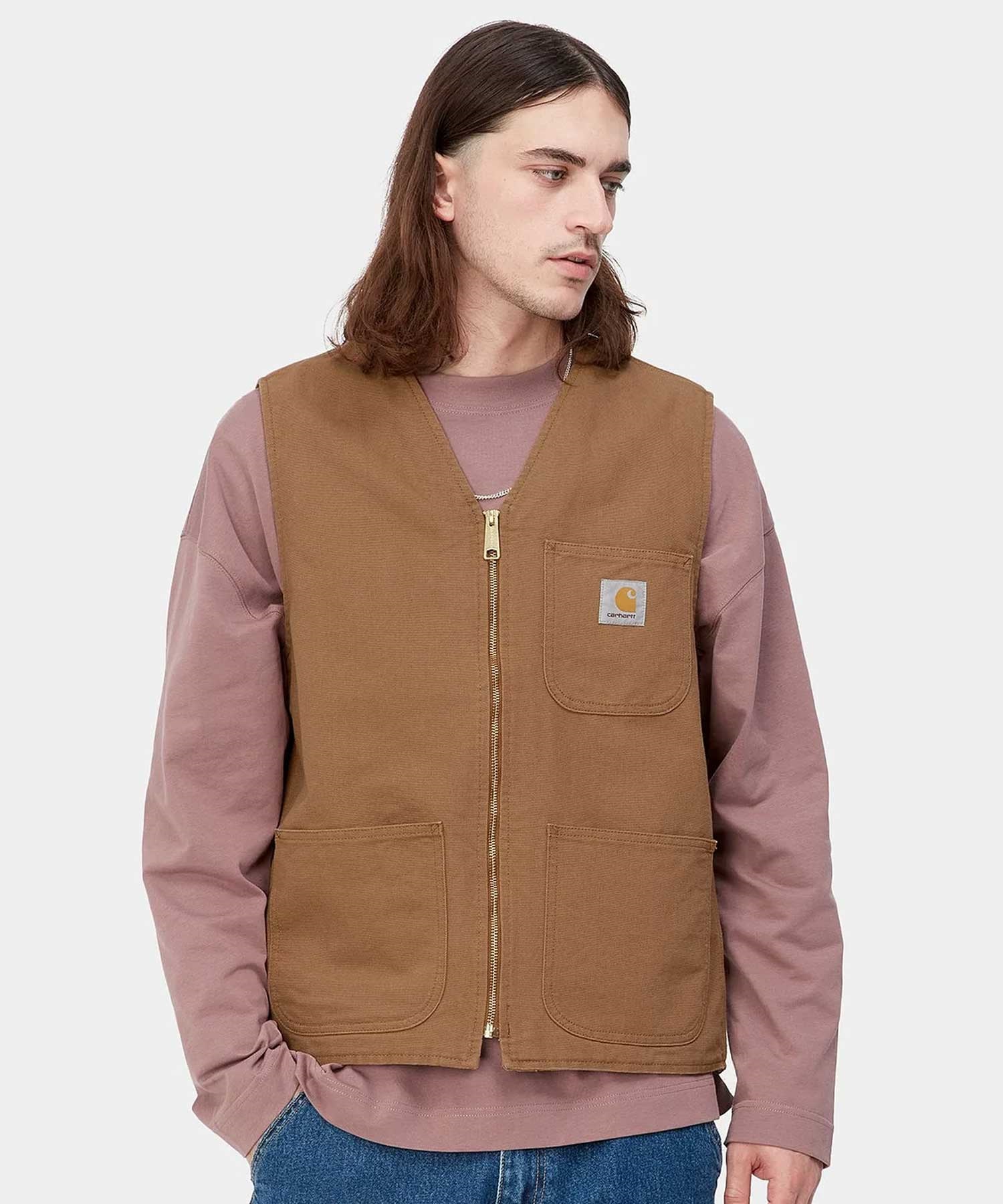 Carhartt WIP カーハートダブリューアイピー ARBOR VEST I031521 メンズ ベスト KK2 E5(BR-S)