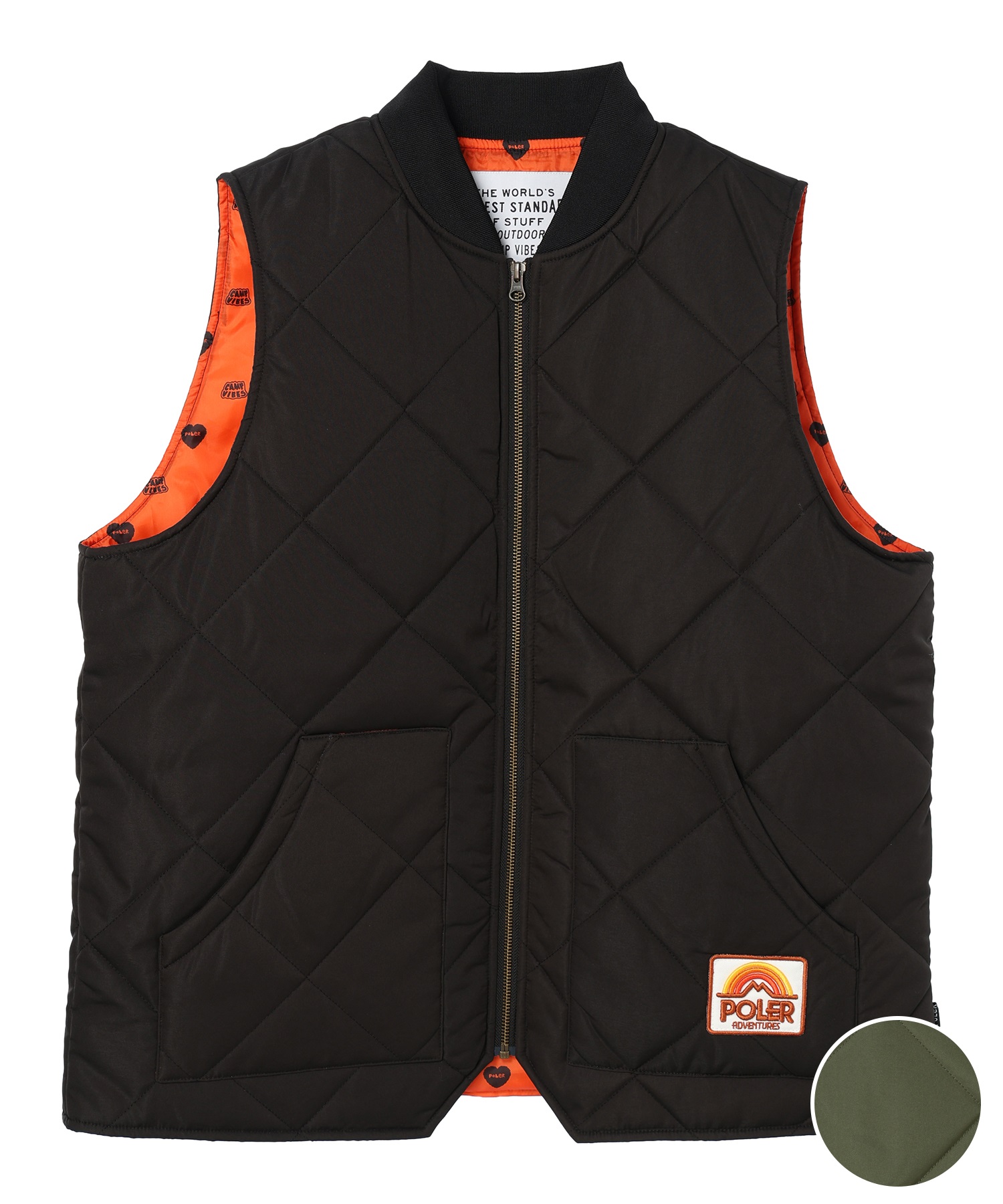 POLER ポーラー NC/NWDIAMOND QUILTED VEST 233MCV0017 メンズ ベスト 